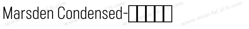 Marsden Condensed字体转换
